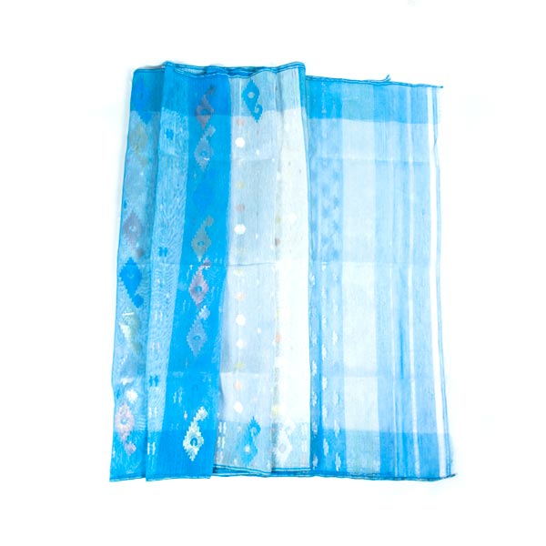 Pure Handloom Dhakai Jamdani Silk Cotton Tant Saree For Woman