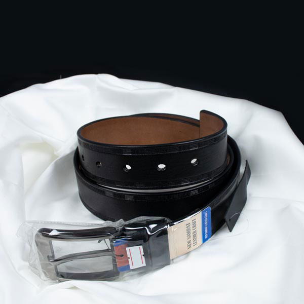 Formal  Black Leather Belt for Men